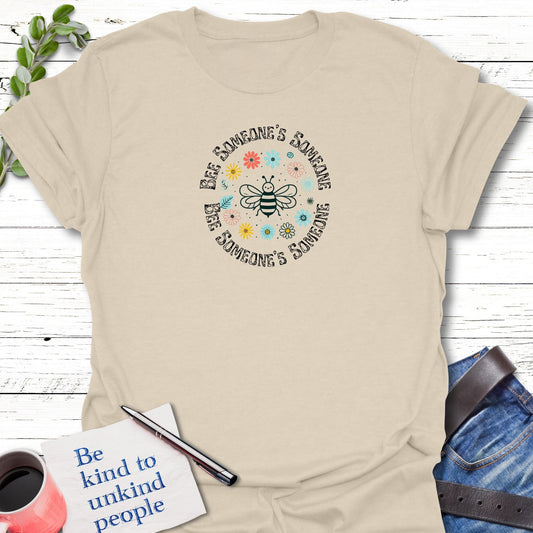 T-Shirt Natural / S Buzz of Belonging T-Shirt Echo Kindness Printify