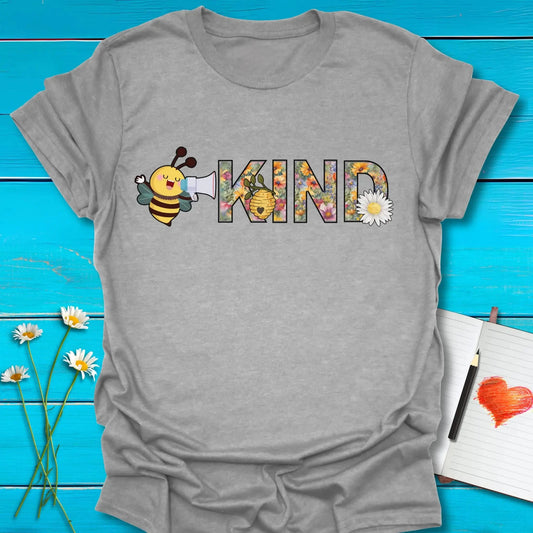 T-Shirt Sport Grey / S Buzzing Kindness T-Shirt Echo Kindness Printify