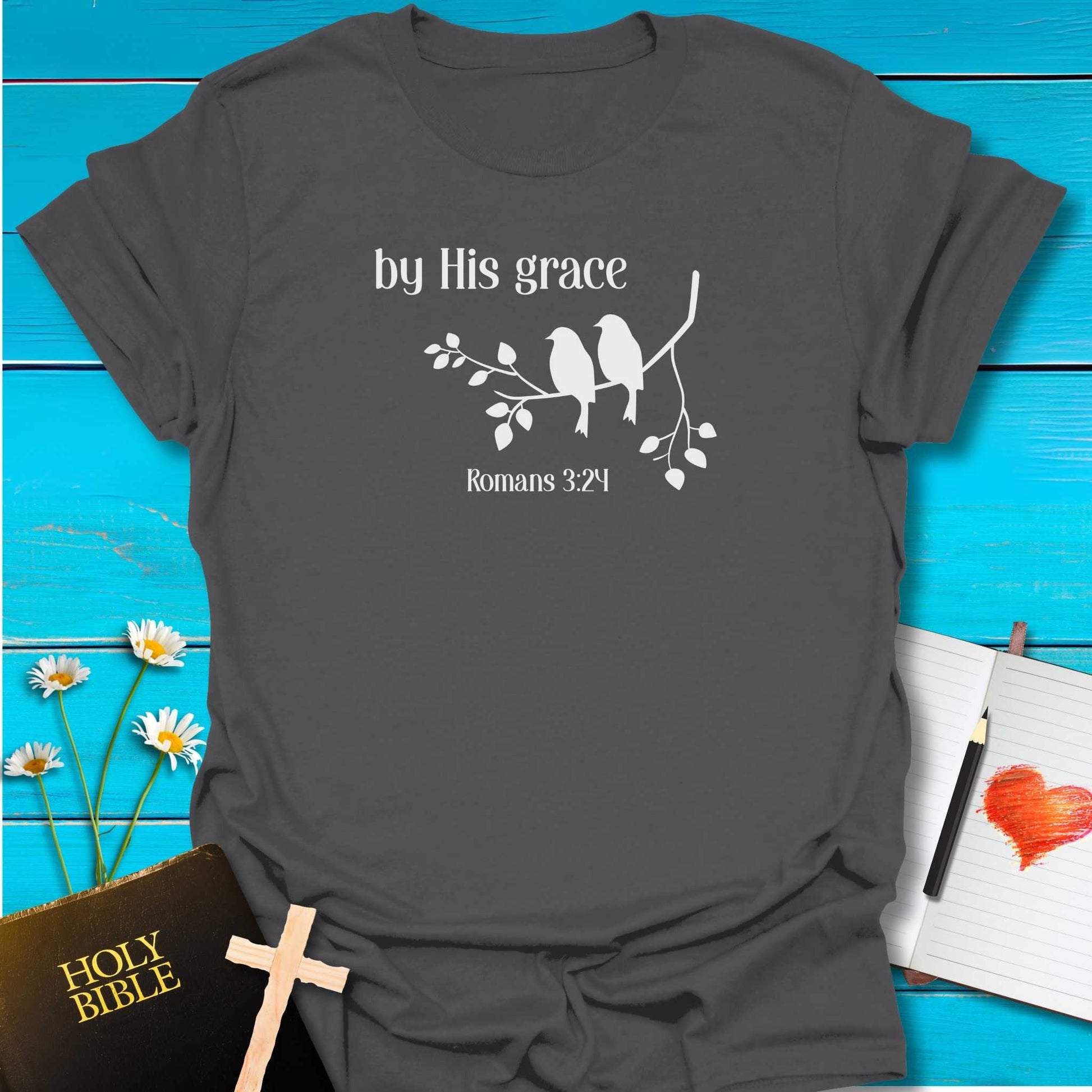 T-Shirt Charcoal / S By His Grace T-Shirt Echo Kindness Printify