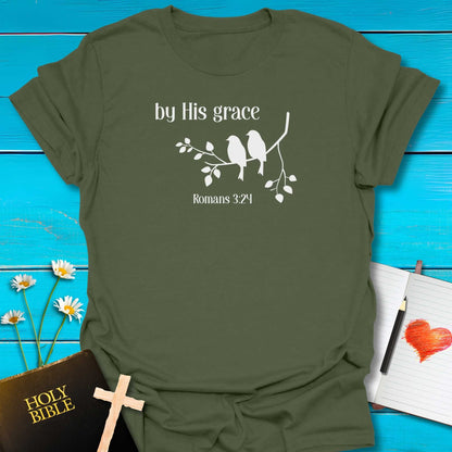 T-Shirt Military Green / S By His Grace T-Shirt Echo Kindness Printify