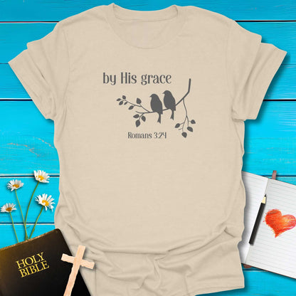 T-Shirt Natural / S By His Grace T-Shirt Echo Kindness Printify