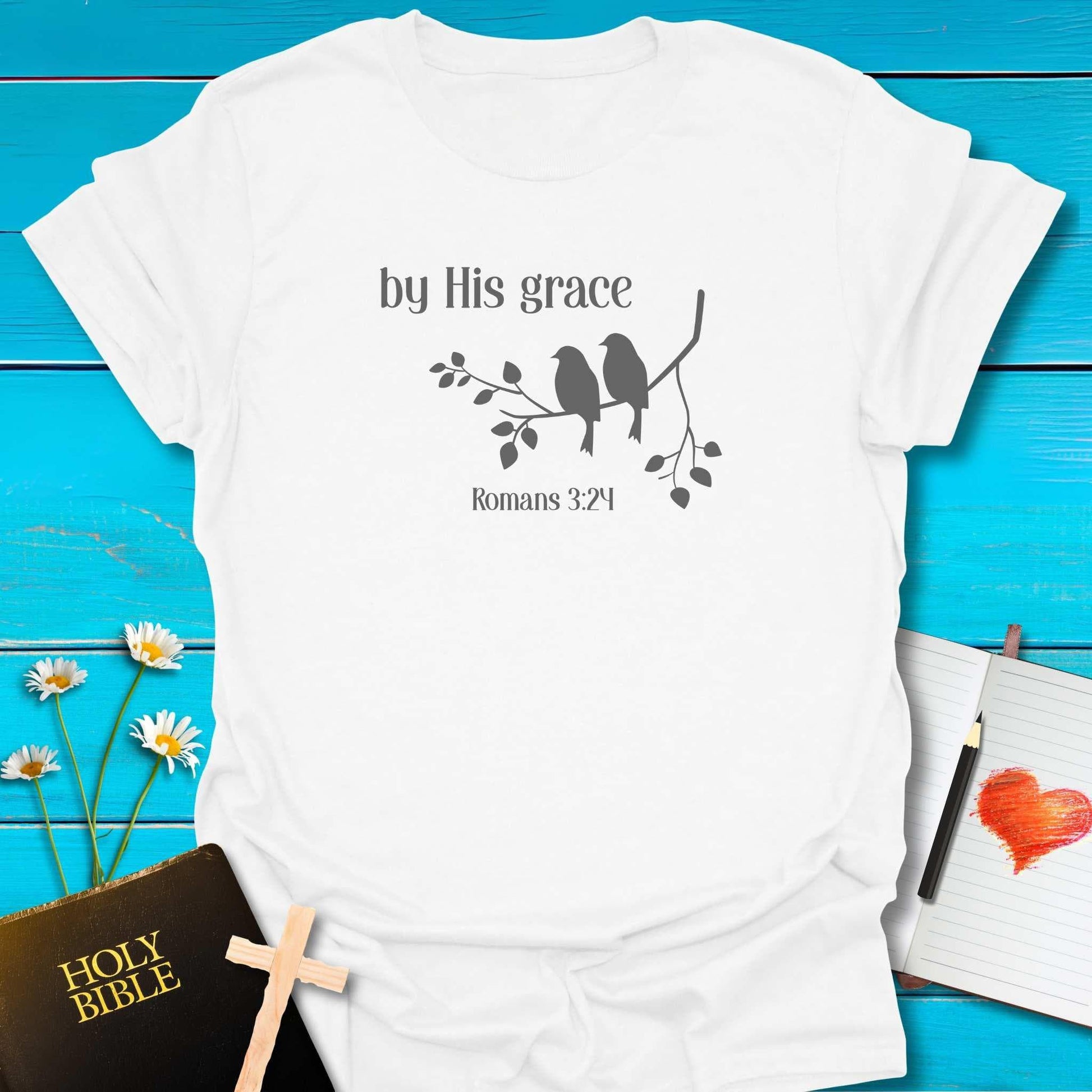 T-Shirt White / S By His Grace T-Shirt Echo Kindness Printify