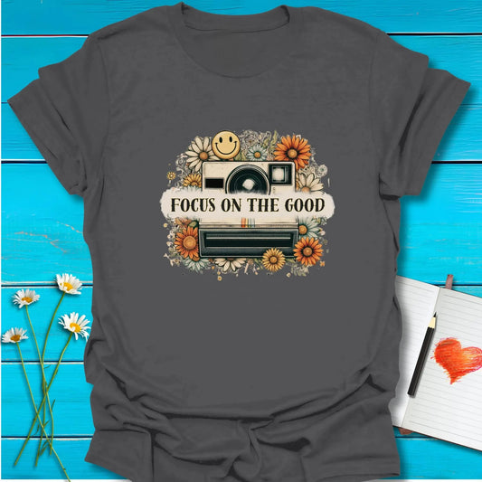 T-Shirt Charcoal / S Capture the Good T-Shirt Echo Kindness Printify