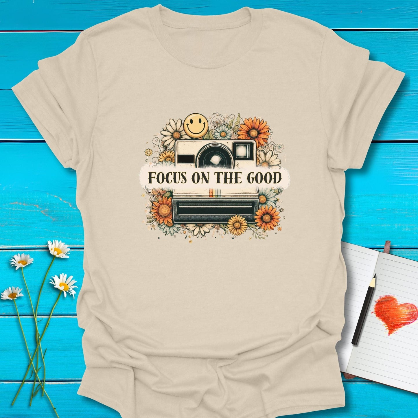 T-Shirt Natural / S Capture the Good T-Shirt Echo Kindness Printify