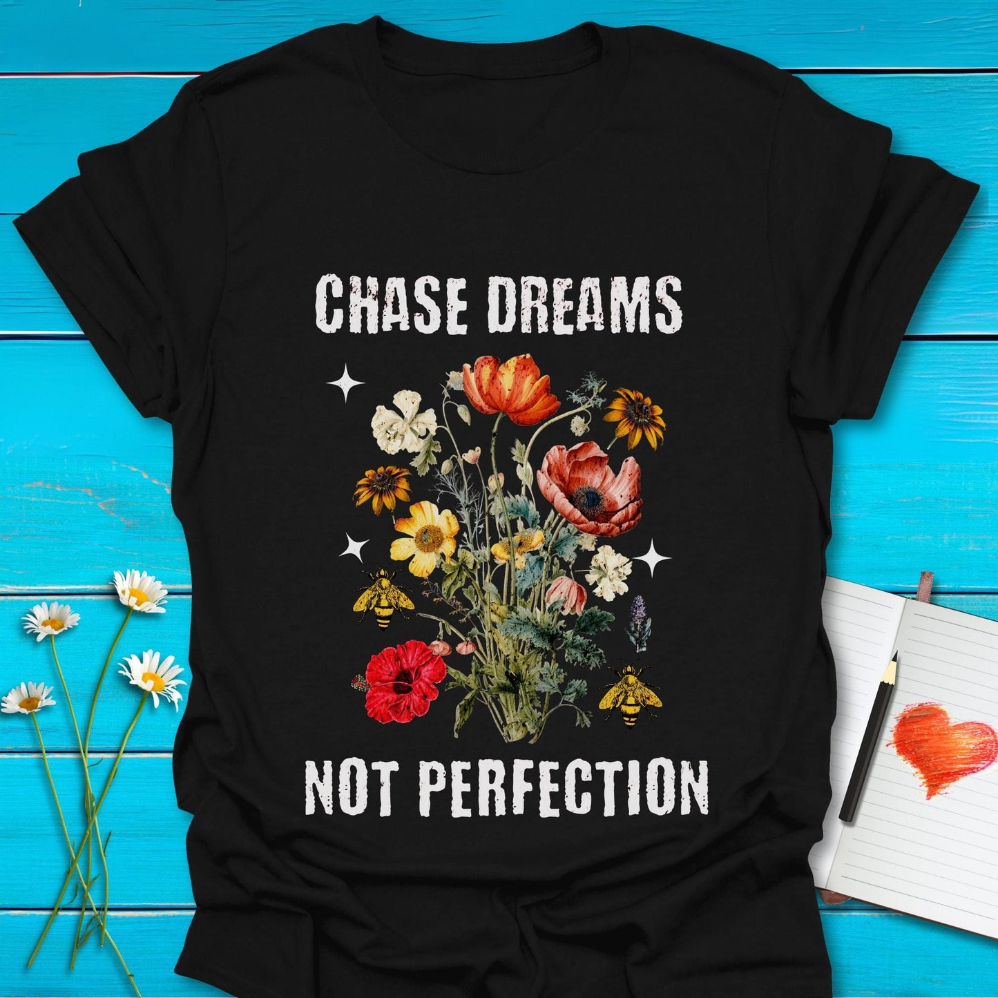 T-Shirt Black / S Chase Dreams T-Shirt Echo Kindness Printify