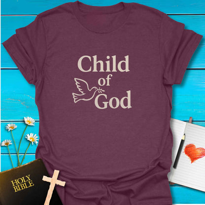 T-Shirt Heather Maroon / S Child of God T-Shirt Echo Kindness Printify