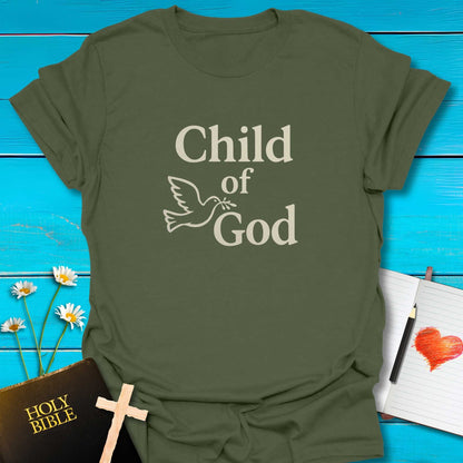 T-Shirt Military Green / S Child of God T-Shirt Echo Kindness Printify
