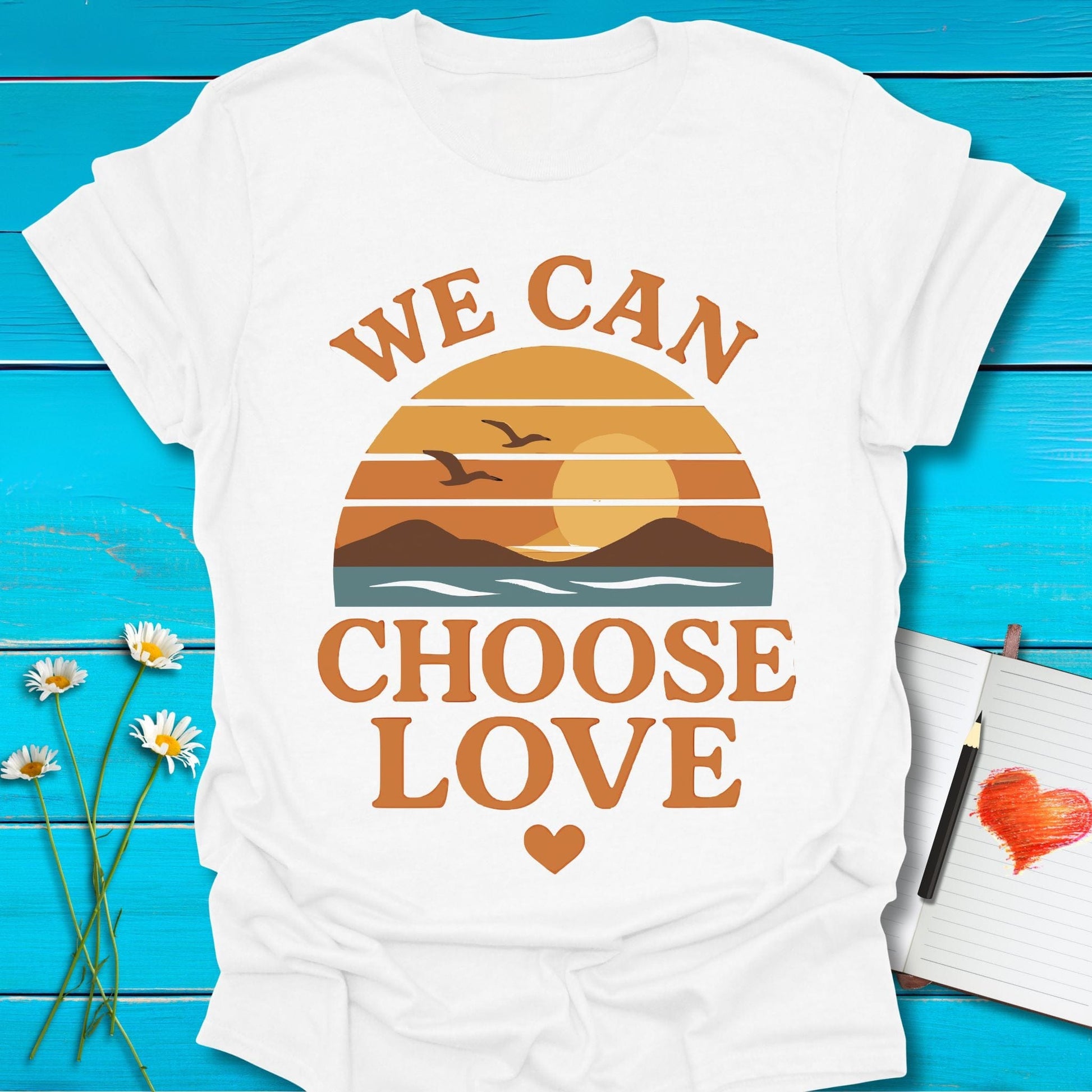 T-Shirt White / S Choose Love T-Shirt Echo Kindness Printify