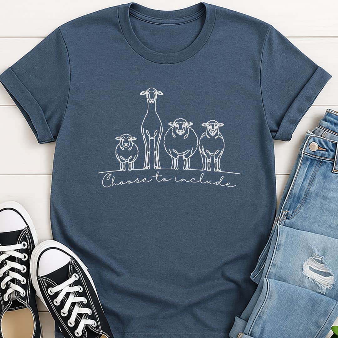 T-Shirt Heather indigo / S Choose to Include T-Shirt Echo Kindness