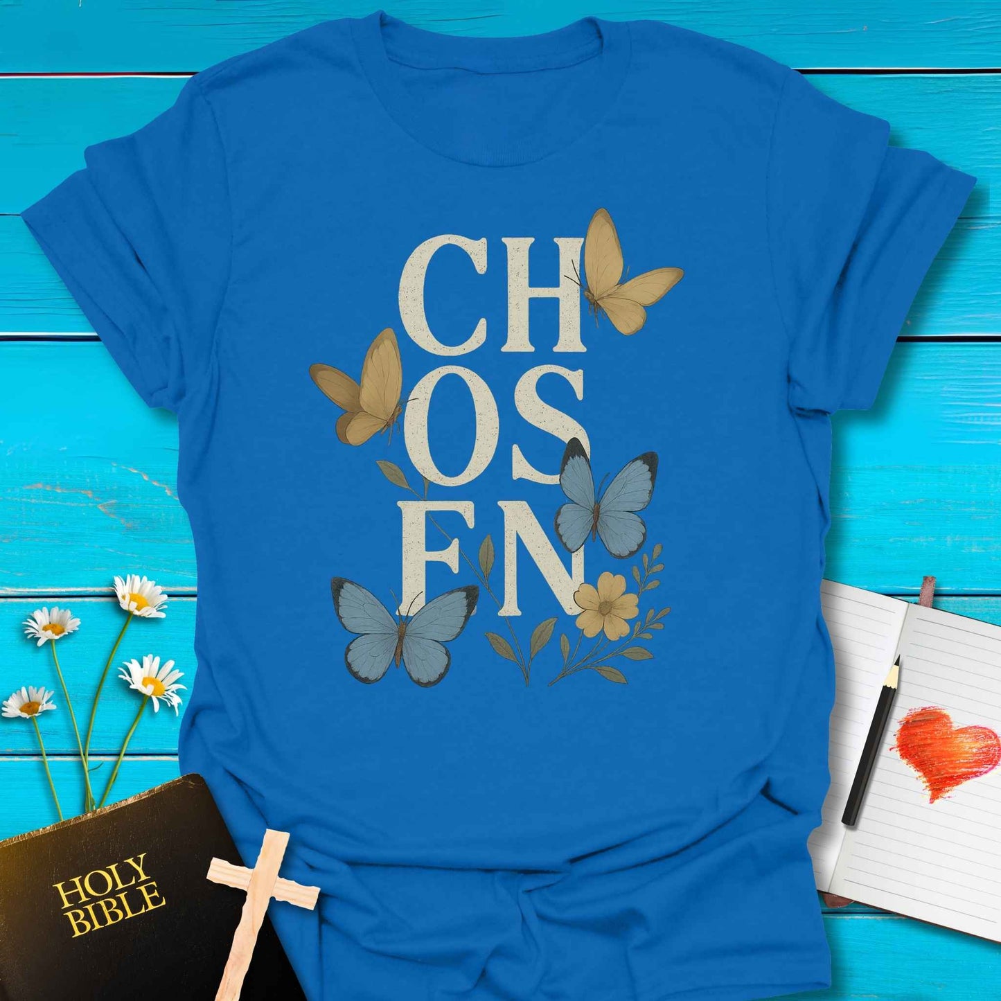 T-Shirt Royal / S Chosen T-Shirt Echo Kindness Printify