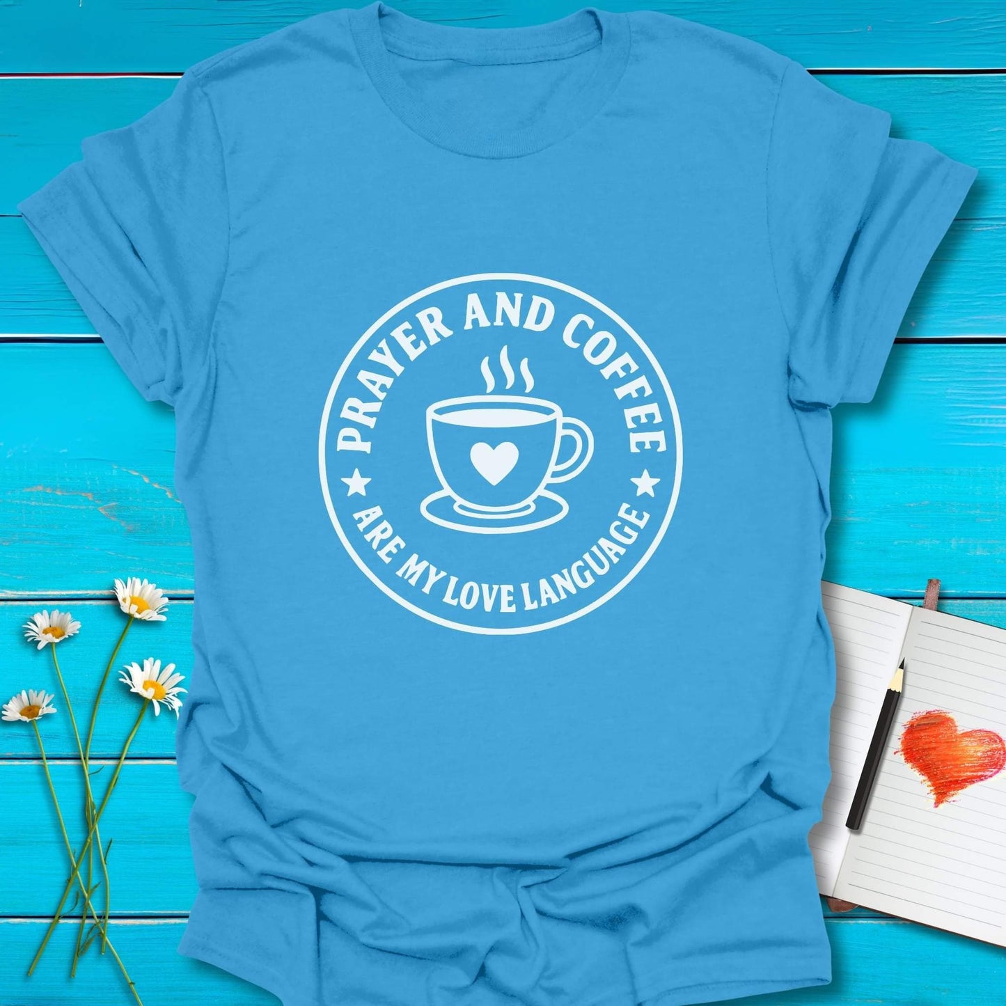 T-Shirt Iris / S Coffee and Prayer T-Shirt Echo Kindness Printify