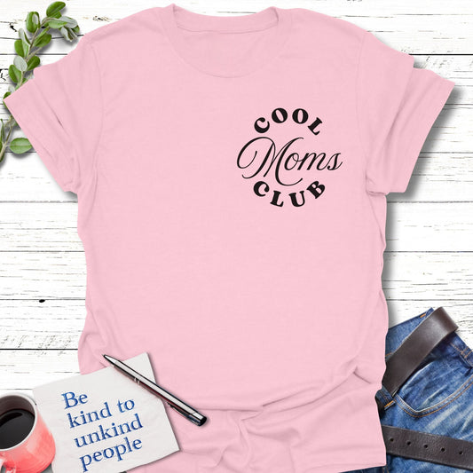 T-Shirt Light Pink / S Cool Moms T-Shirt Echo Kindness Printify