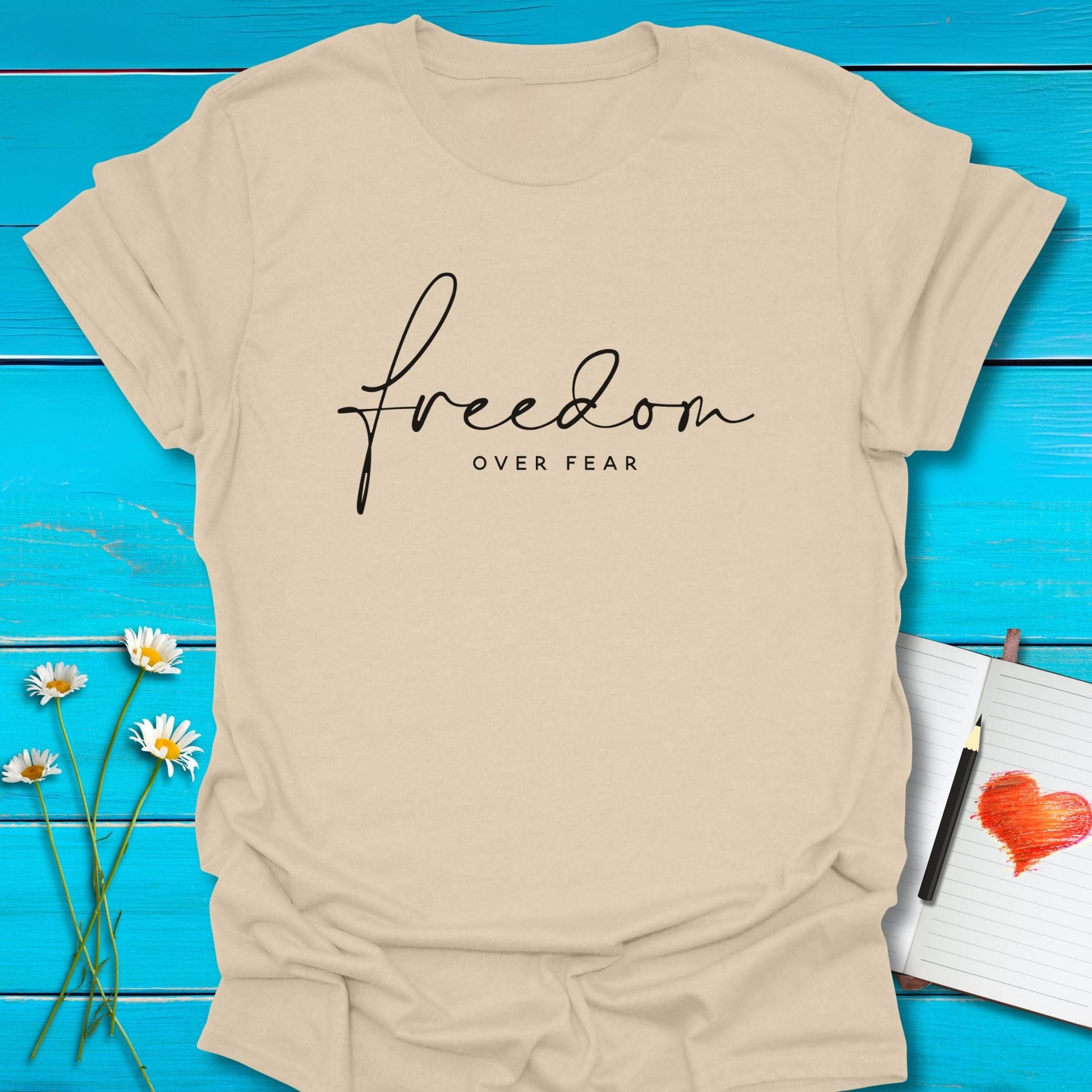 T-Shirt Sand / S Courageous T-Shirt Echo Kindness Printify