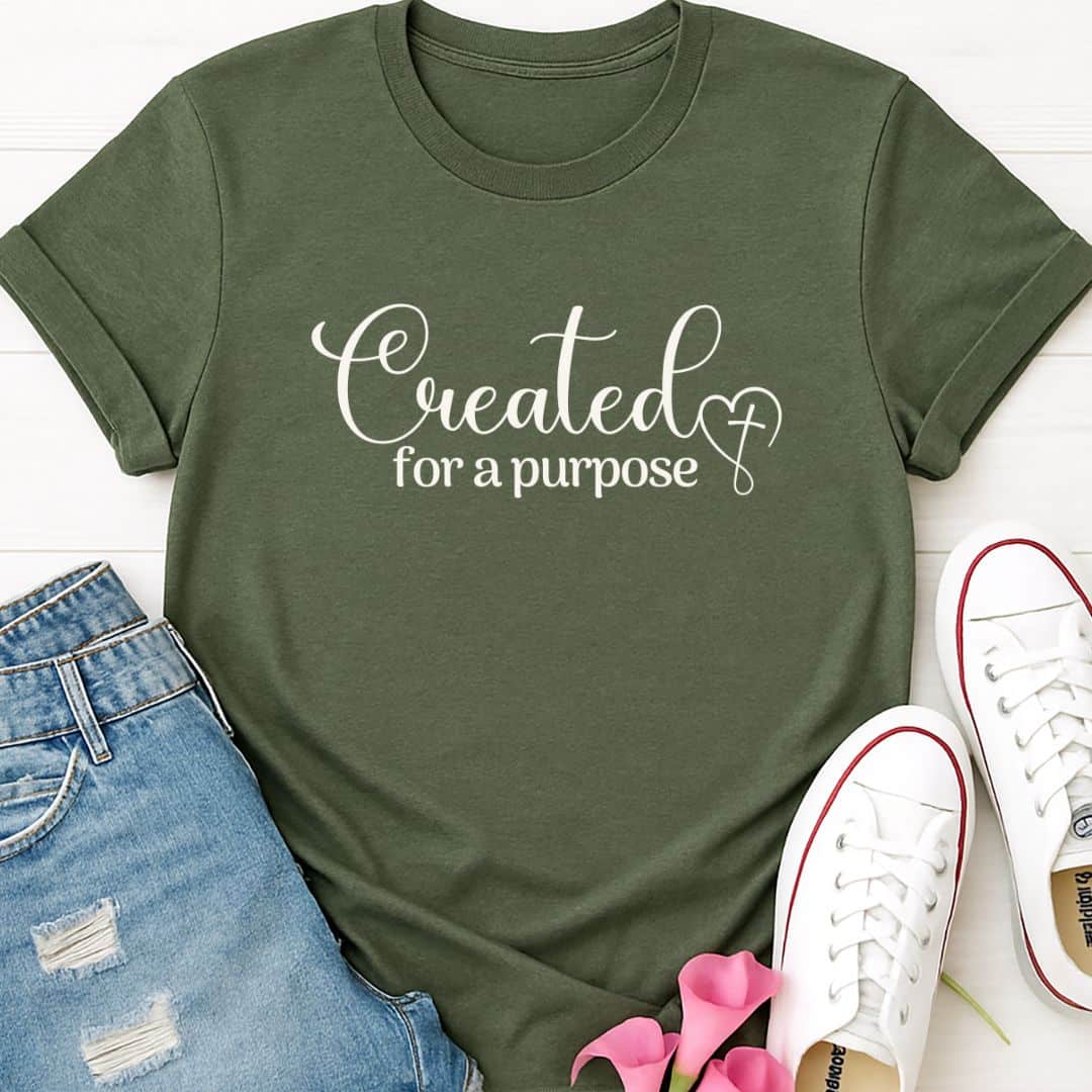 T-Shirt Heather Military Green / S Created for a Purpose T-Shirt Echo Kindness