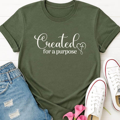 T-Shirt Heather Military Green / S Created for a Purpose T-Shirt Echo Kindness