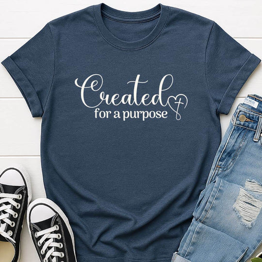 T-Shirt Heather Navy / S Created for a Purpose T-Shirt Echo Kindness