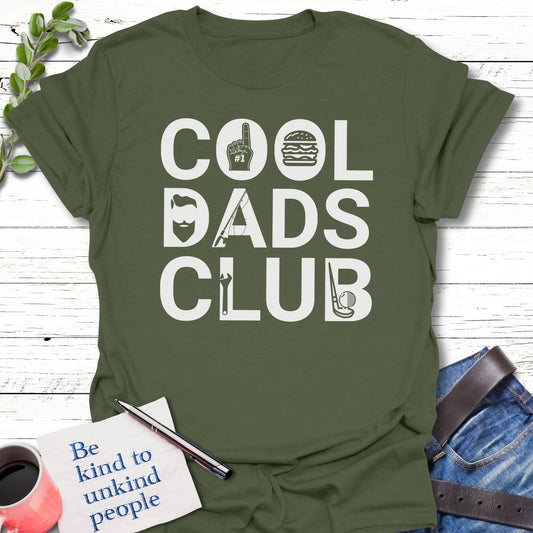 T-Shirt Military Green / S Dad Mode On T-Shirt Echo Kindness Printify