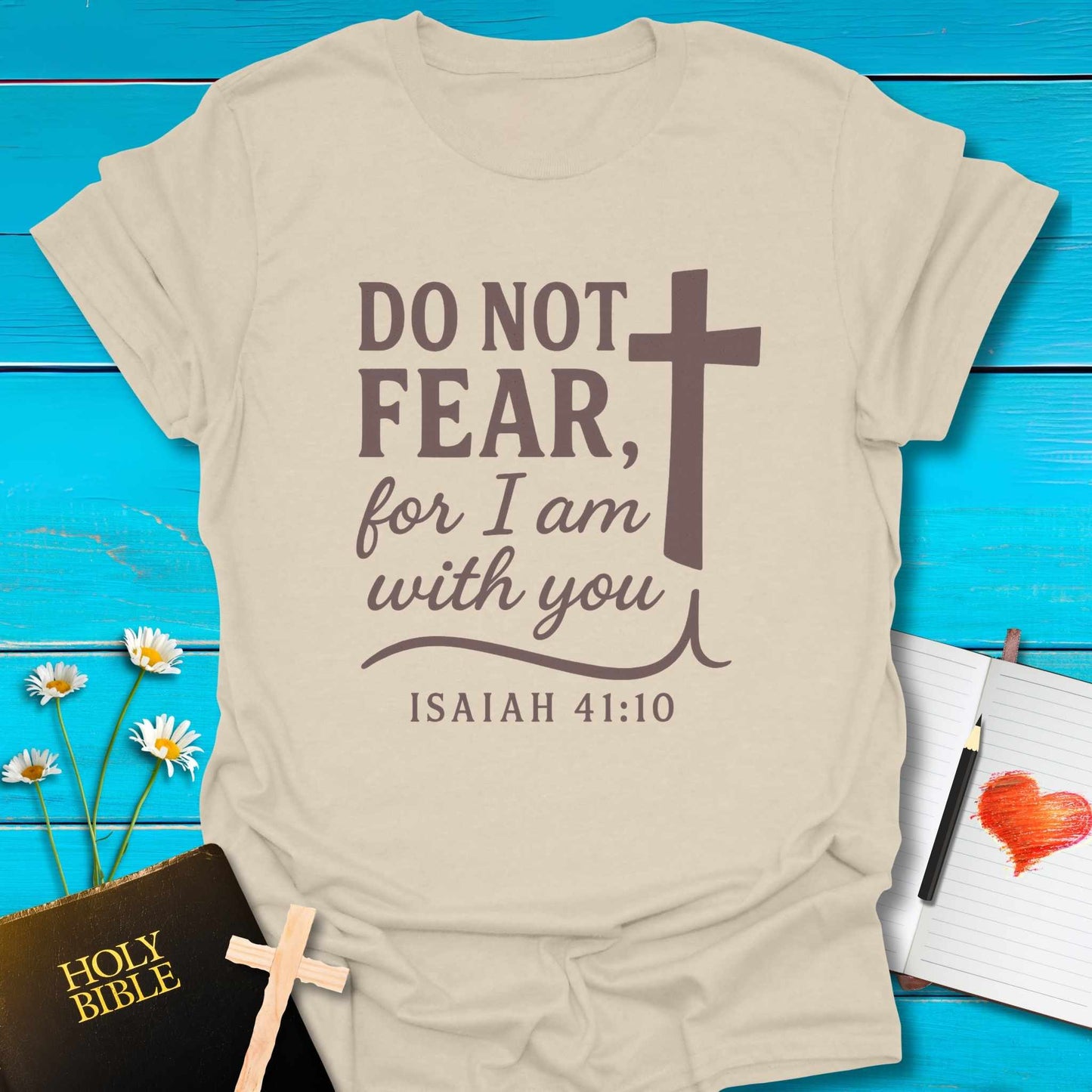 T-Shirt Natural / S Do Not Fear T-Shirt Echo Kindness Printify