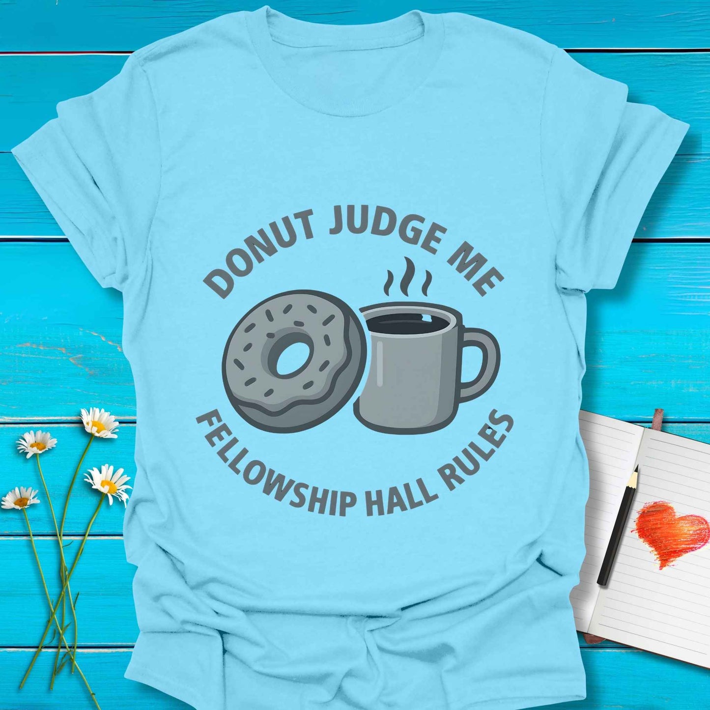 T-Shirt Sky / S Donut Judge T-Shirt Echo Kindness Printify