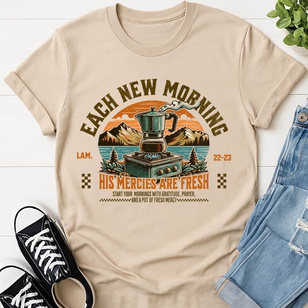 T-Shirt Sand / S Each New Morning T-Shirt Echo Kindness