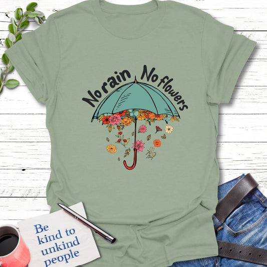 T-Shirt Sage / S Embrace the Rain T-Shirt Echo Kindness Printify