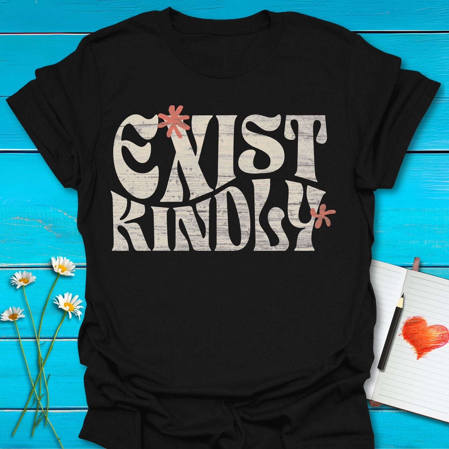 T-Shirt Black / S Exist Kindly T-Shirt Echo Kindness Printify
