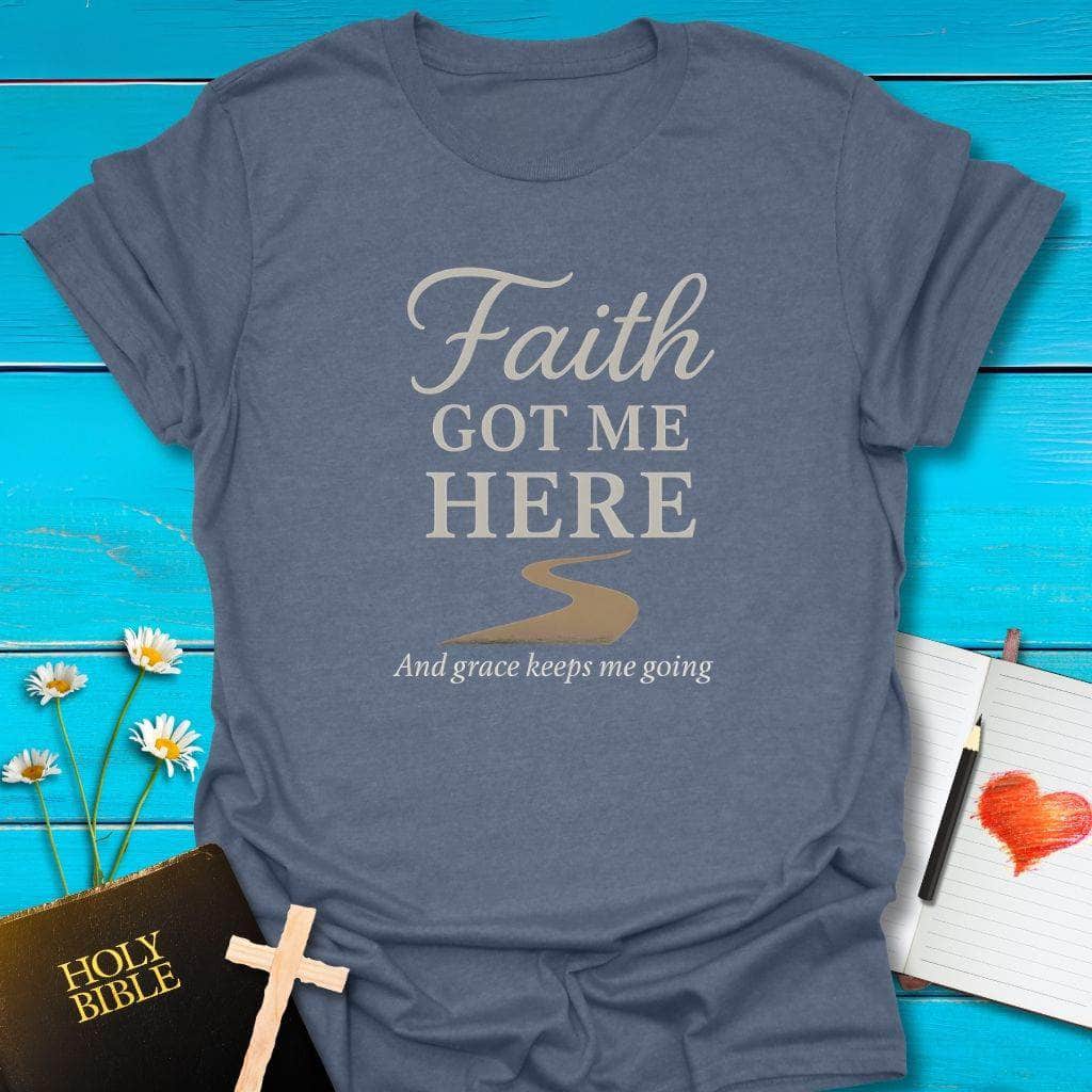 T-Shirt Heather indigo / S Faith & Grace for the Road T-Shirt Echo Kindness