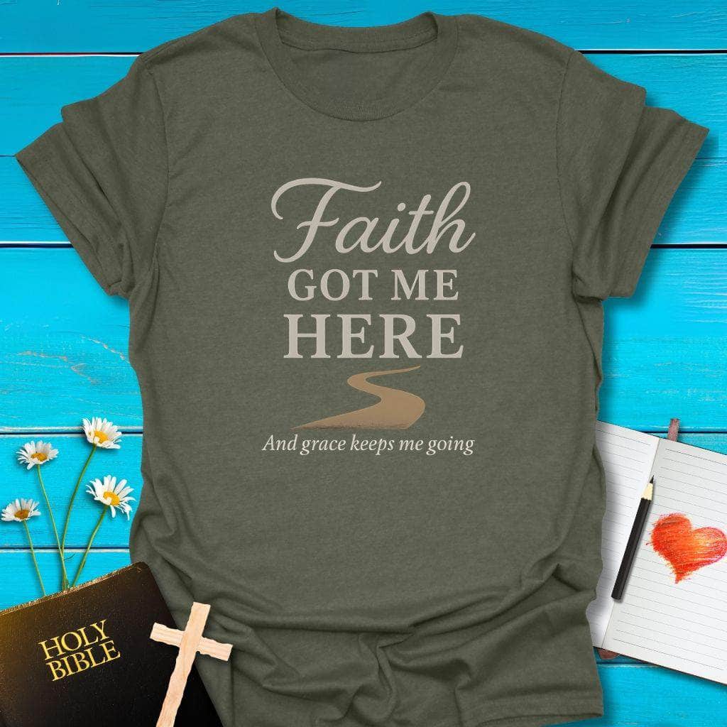 T-Shirt Military Green / S Faith & Grace for the Road T-Shirt Echo Kindness