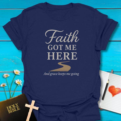 T-Shirt Navy / S Faith & Grace for the Road T-Shirt Echo Kindness