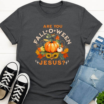 T-Shirt Graphite Heather / S Falloween Jesus T-Shirt Echo Kindness