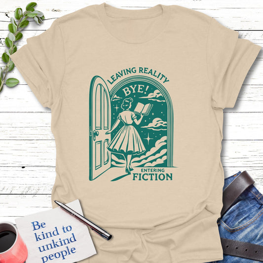 T-Shirt Sand / S Fiction Portal T-Shirt Echo Kindness Printify