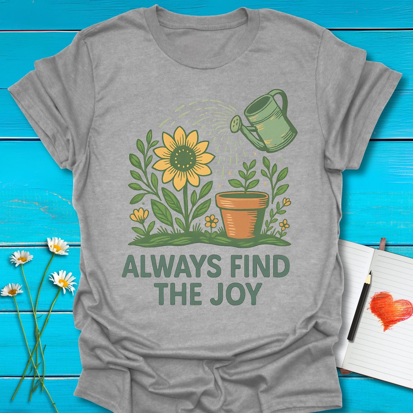 T-Shirt Sport Grey / S Find the Joy T-Shirt Echo Kindness Printify