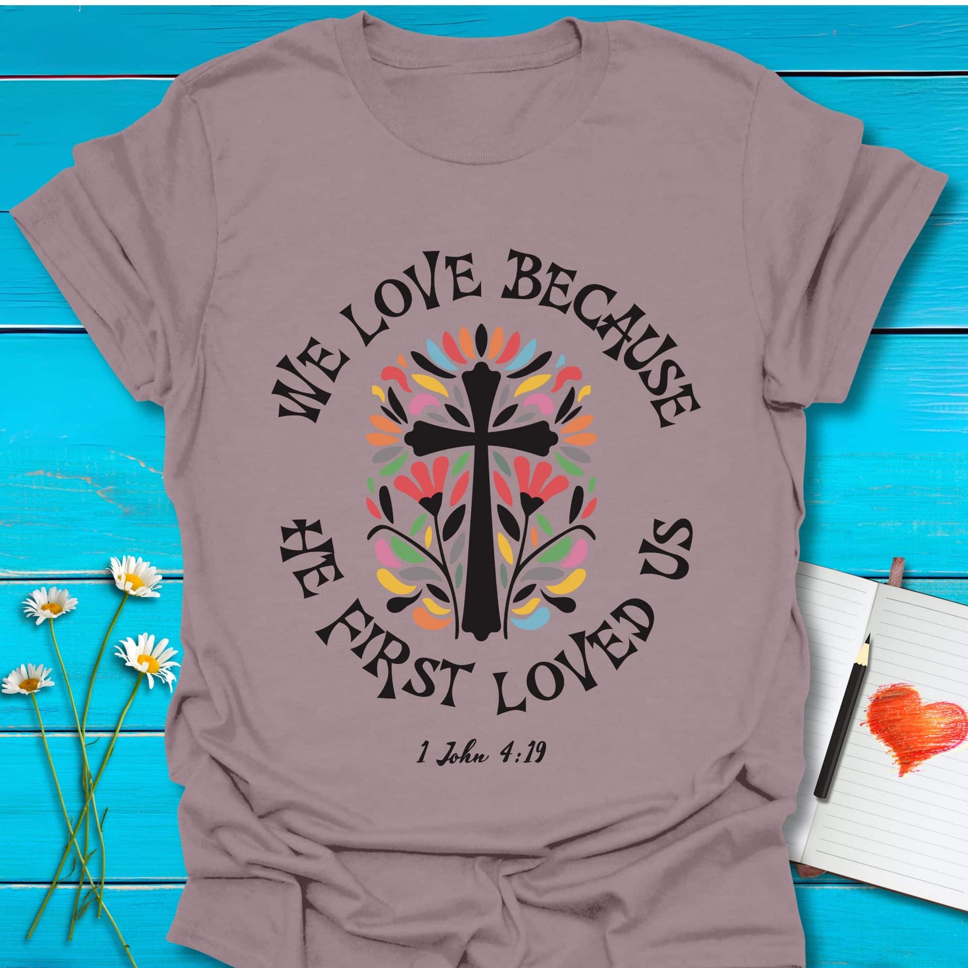 T-Shirt Paragon / S First Loved T-Shirt Echo Kindness Printify