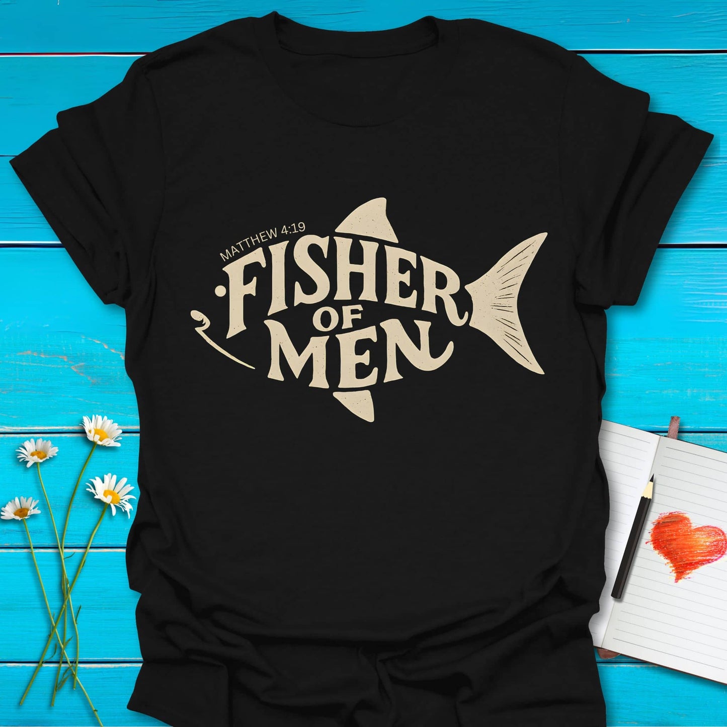 T-Shirt Black / S Fisher of Men T-Shirt Echo Kindness Printify