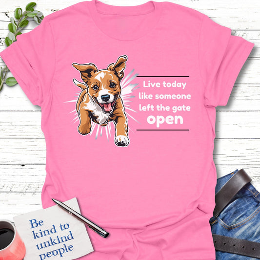 T-Shirt Azalea / S Gate Open T-Shirt Echo Kindness Printify