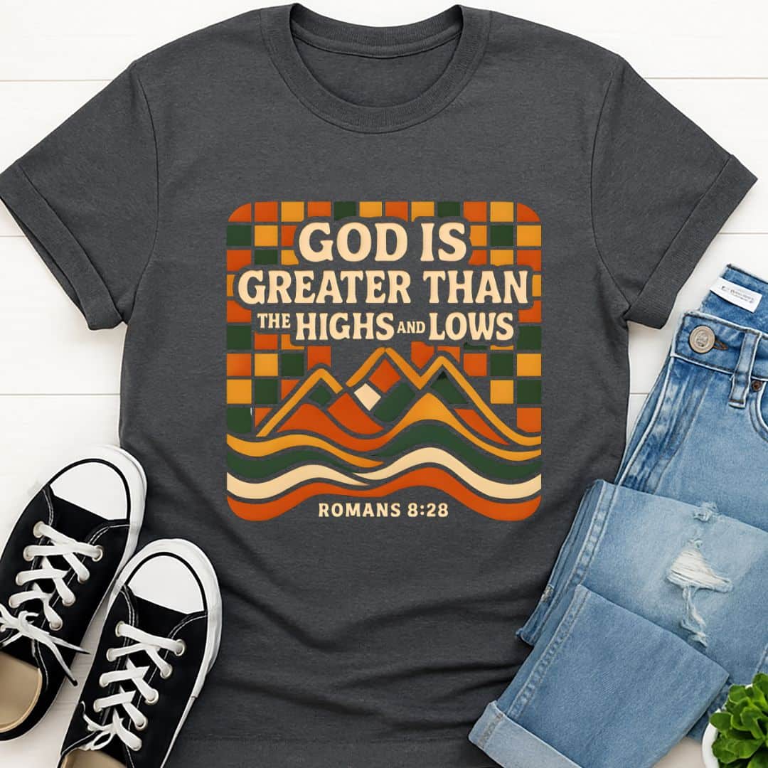 T-Shirt Graphite Heather / S God is Greater T-Shirt Echo Kindness