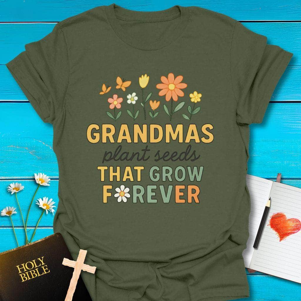 T-Shirt Military Green / S Grandma Seeds T-Shirt Echo Kindness