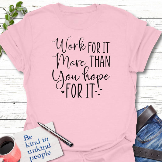 T-Shirt Light Pink / S Grind over Wish T-Shirt Echo Kindness Printify