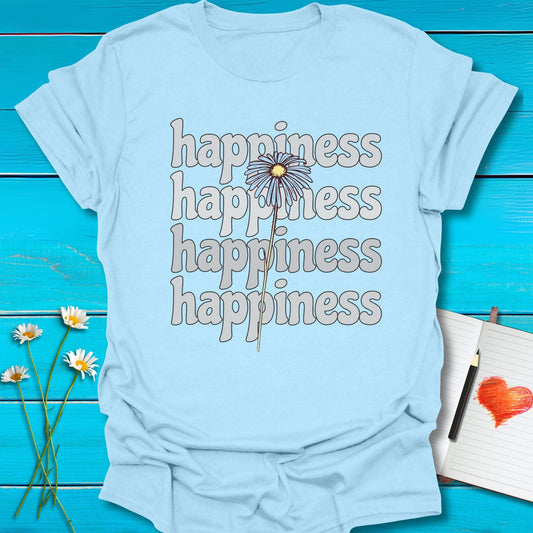 T-Shirt Light Blue / S Happiness T-Shirt Echo Kindness Printify