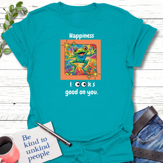 T-Shirt Tropical Blue / S Happy Frog Vibes T-Shirt Echo Kindness Printify