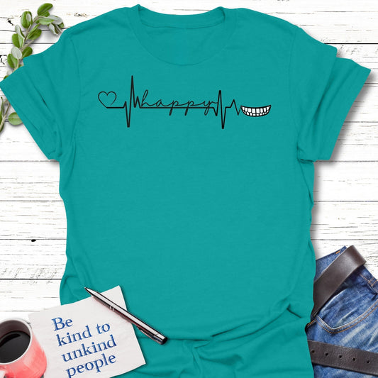 T-Shirt Jade Dome / S Happy Heartbeat T-Shirt Echo Kindness Printify