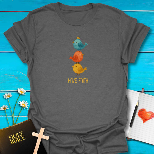 T-Shirt Graphite Heather / S Have Faith T-Shirt Echo Kindness Printify