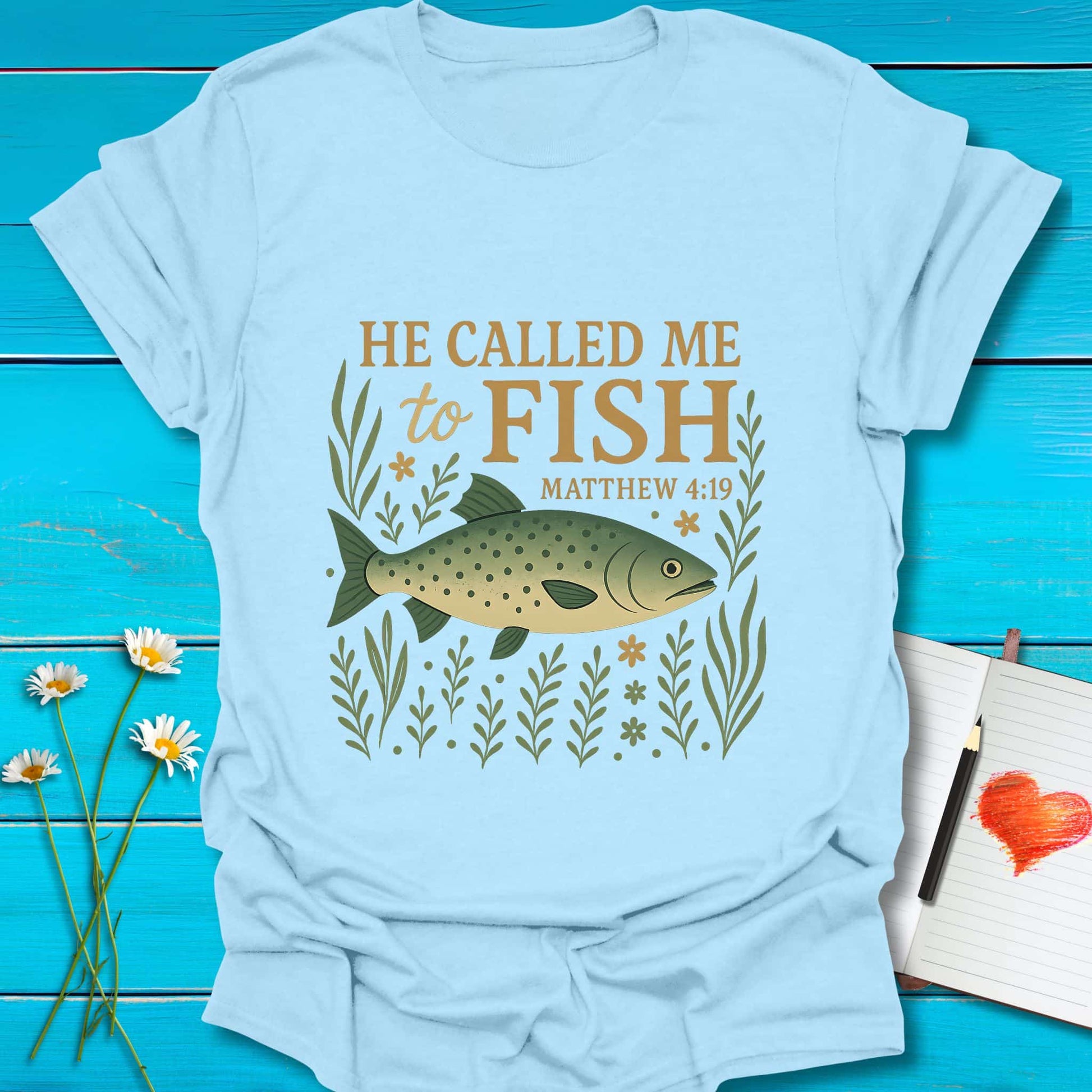 T-Shirt Light Blue / S He Called Me T-Shirt Echo Kindness Printify