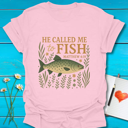 T-Shirt Light Pink / S He Called Me T-Shirt Echo Kindness Printify