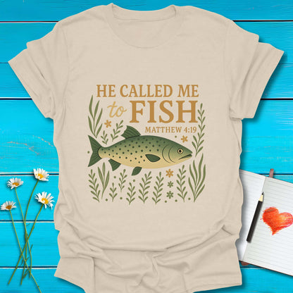 T-Shirt Natural / S He Called Me T-Shirt Echo Kindness Printify