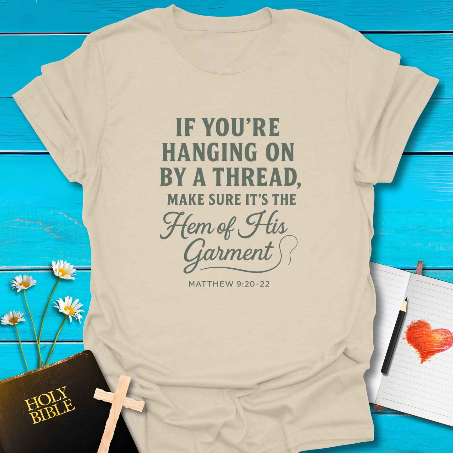T-Shirt Natural / S Hem of His Garment T-Shirt Echo Kindness Printify