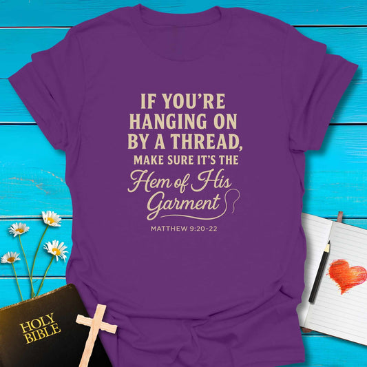 T-Shirt Purple / S Hem of His Garment T-Shirt Echo Kindness Printify