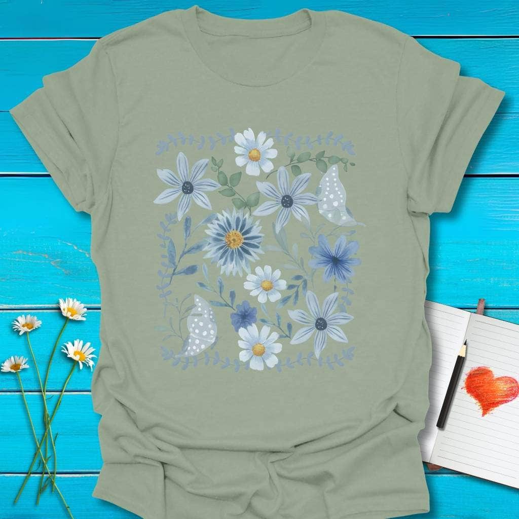 T-Shirt Sage / S In Bloom T-Shirt Echo Kindness