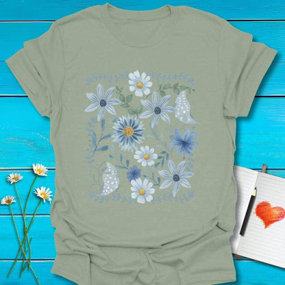 T-Shirt Sage / S In Bloom T-Shirt Echo Kindness