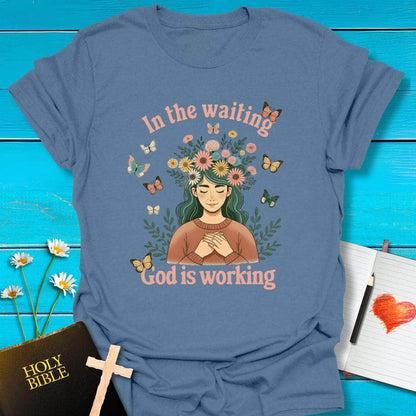 T-Shirt Indigo Blue / S In the Waiting T-Shirt Echo Kindness